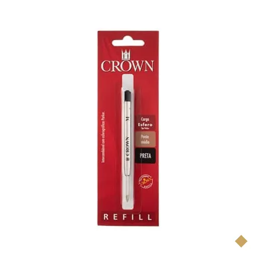 Carga Esferográfica Parker Preta - CA14007P Crown BT 1 UN
