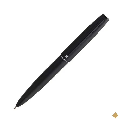 Caneta de luxo esferográfica, Unique, Preta, tinta azul, DI11401P, Crown CX 1…