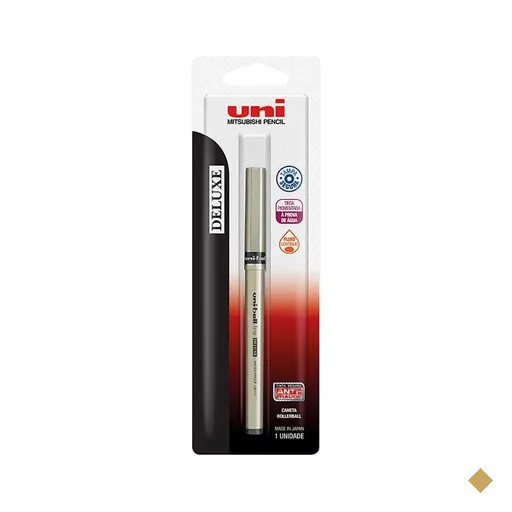 Caneta Roller Ball Deluxe Fine, Preta, UB177/1 6.7705, Uniball - BT 1 UN