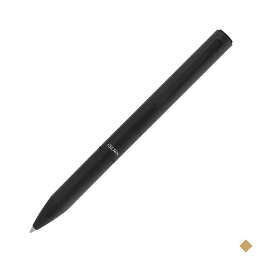 Caneta de luxo esferográfica, Uzzy, Preta, tinta azul, DI19969P, Crown CX 1 UN