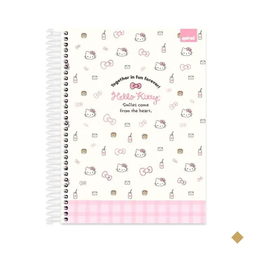 Caderno Universitário, Capa Dura, 10 x 1, 160 Folhas, Hello Kitty, 2640017…