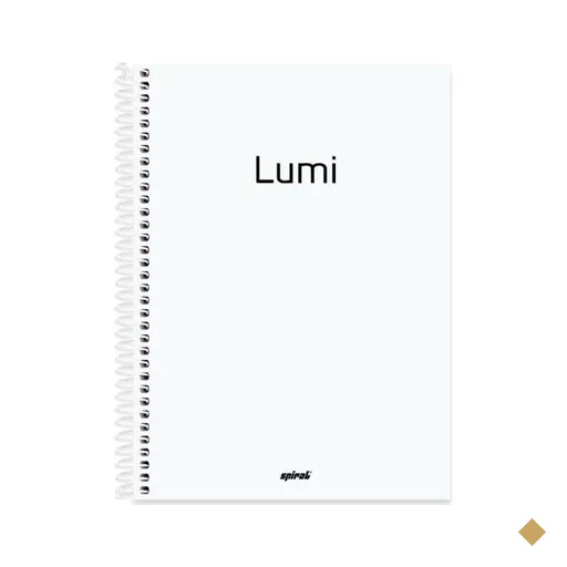 Caderno Universitário Capa Polipropileno 1X1 80 Folhas Lumi Branco Spiral - PT…