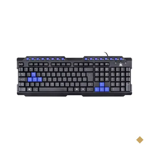 Teclado Vinik Gamer Dragon V2 GT102 Multimídia USB Preto/Azul