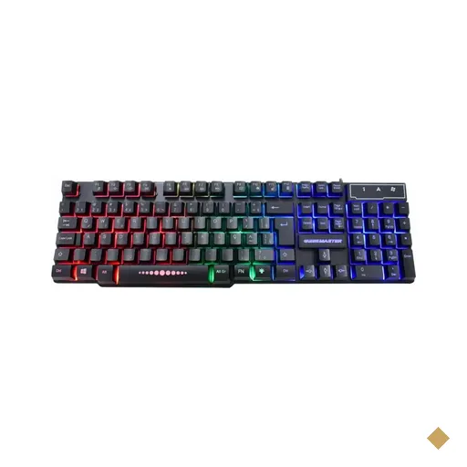 Teclado K-Mex Gamer KM52 LED USB Preto