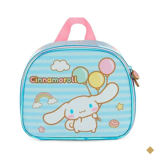 Lancheira escolar Hello Kitty e Amigos, Cinnamoroll, Luxcel - PT 1 UN