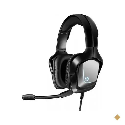 Headset Gamer HP H220 LED, Drivers 40mm, P2 - Preto
