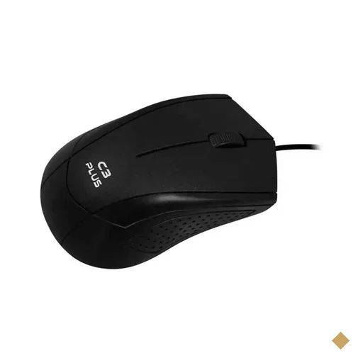 Mouse C3Plus MS-27BK Óptico 1000dpi USB Preto