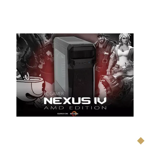 PC Gamer Nexus IV Robust AMD Edition (AMD Ryzen 5 2400G, 16GB DDR4-3200, AMD…