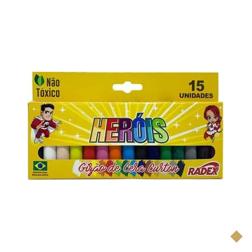 Giz de cera 15 cores 2563 Radex CX 1 UN