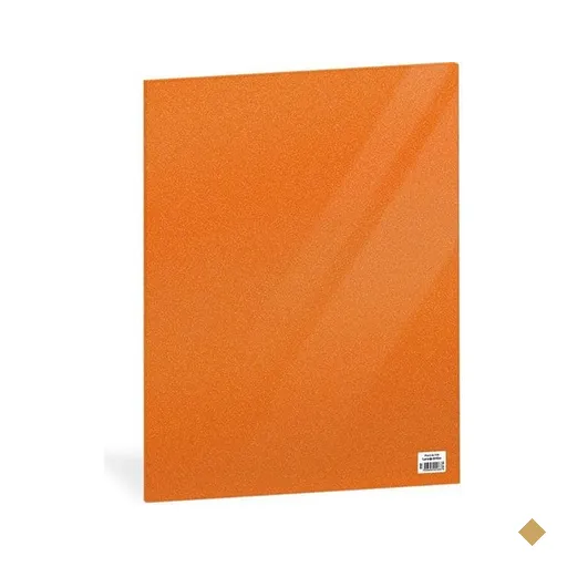 Folha em EVA Laranja com Brilho, 60 x 40cm x 2mm, Spiral - 1 UN