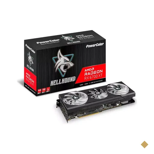 Placa de Vídeo PowerColor AMD Radeon RX 6700 XT Hellhound 12GB GDDR6 192-bit…
