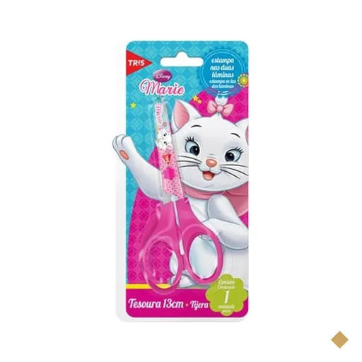 Tesoura Escolar 13cm Marie Disney 623641 Tris - BT 1 UN