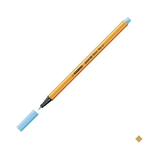 Caneta hidrográfica azul neon 0,4mm Point 88/031 Stabilo UN 1 UN
