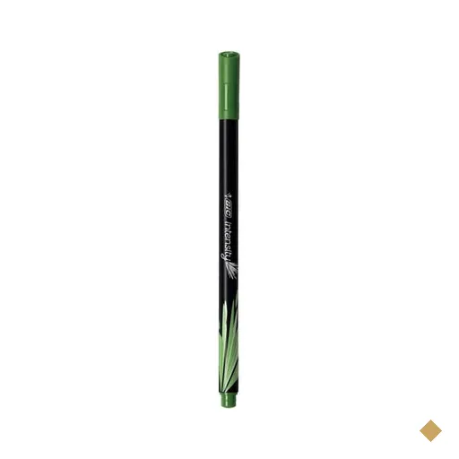 Caneta hidrográfica BIC Intensity Verde Militar, Ponta Ultra Fina de 0.4mm…