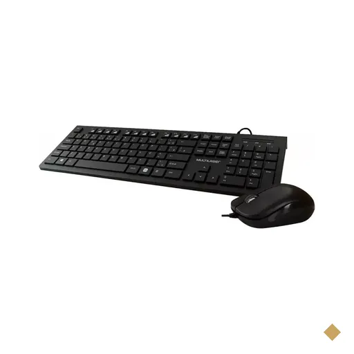 Kit Teclado e Mouse Multilaser Multimídia Slim TC240 USB
