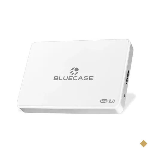 Case para HDD/SSD 2.5″ SATA para USB 2.0 BCSU203W Branco - Bluecase