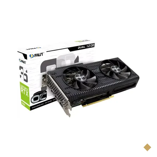 Placa de Vídeo Palit GeForce RTX 3060 Dual OC 12GB GDDR6 192-bit PCI-E 4.0 x16