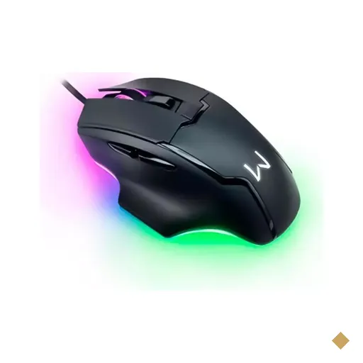 Mouse Multilaser Gamer Warrior Gunter RGB Rainbow MO297 Óptico 6400dpi USB…