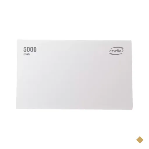 Bateria Externa Portátil 5.000mAh (Micro USB + USB Tipo-C + Lightning) Branco…