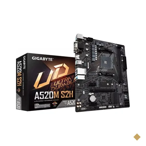 Placa Mãe Gigabyte A520M S2H (Socket AM4/AMD A520/M.2)