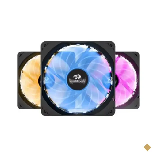 Kit Fan Cooler Redragon 120mm LED RGB com Controlador GC-F006 - c/ 3 fans