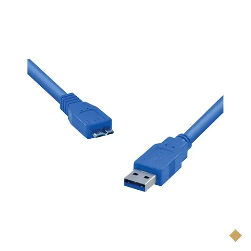 Cabo Conversor USB Tipo-A 3.0 (M) x Micro USB Tipo-B (M) 1.2m Azul - Vinik