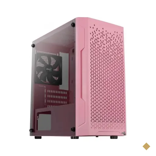 Gabinete Aerocool Trinity Mini V1 RS, Vidro Temperado, Mid Tower Pink