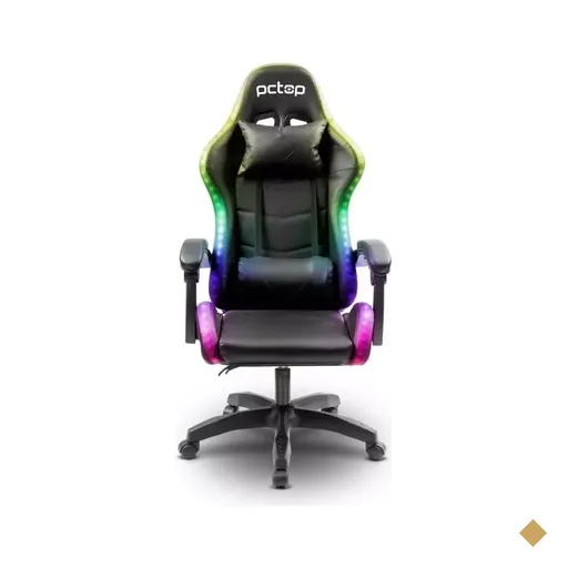 Cadeira Gamer PCTOP Starlight RGB R1005 Preta