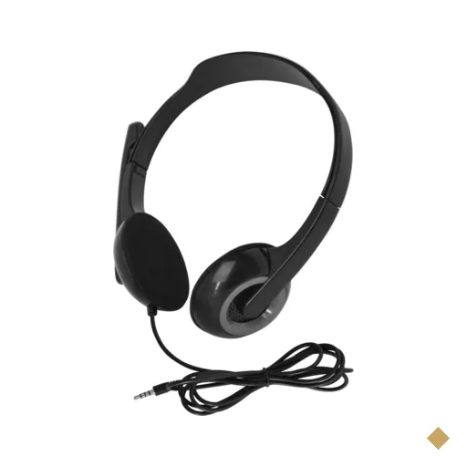 Headset Basic Conexão P3 Cabo de 150cm Cancelamento de Ruido Potência 45mw…