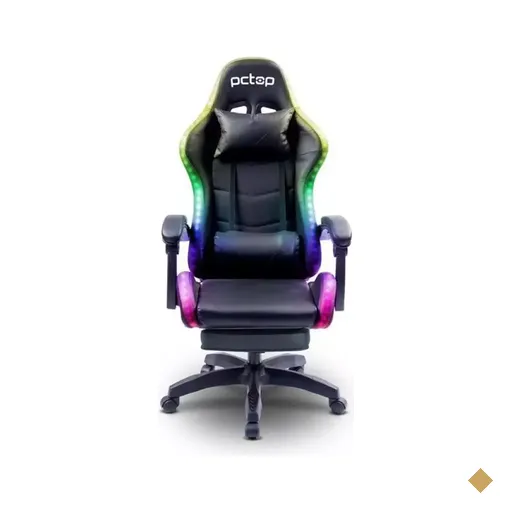 Cadeira Gamer PCTOP Starlight RGB R1006E Preta