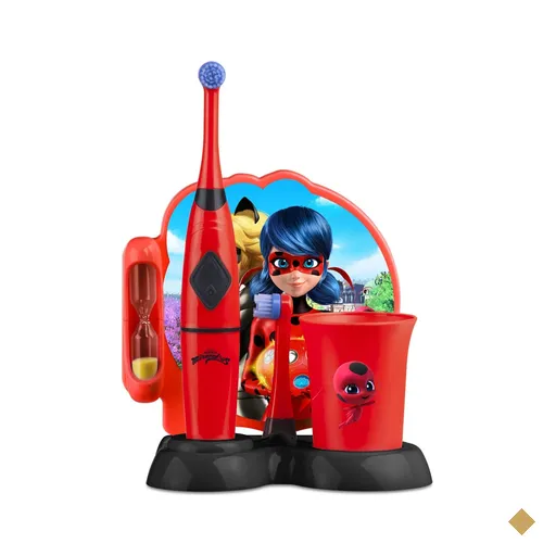 Escova Dental Infantil Elétrica Rotacional Lady Bug Miraculous Multi Saúde -…