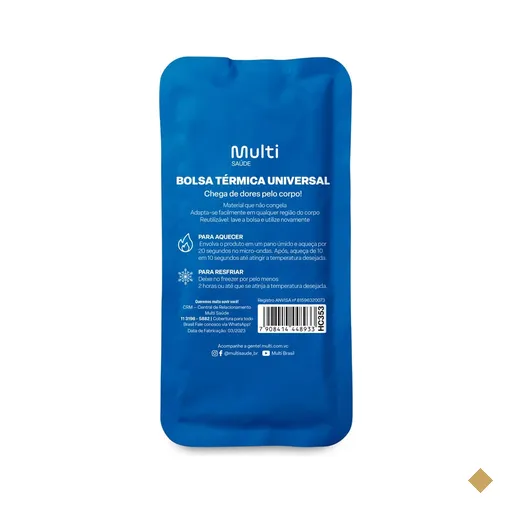 Bolsa Térmica de Gel Azul Multi Saúde - HC353