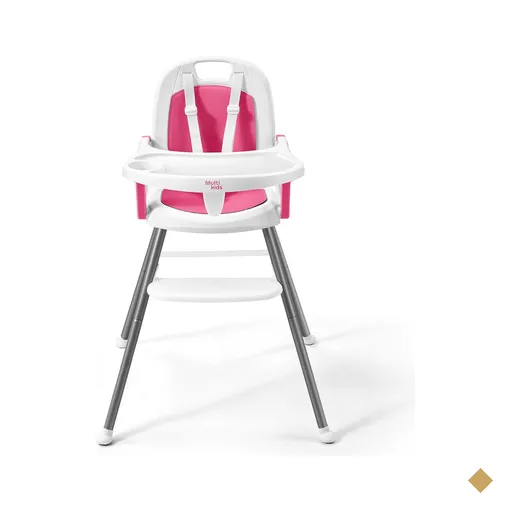 Cadeira de Alimentação Berry 3 em 1 Rosa Multikids Baby - BB390