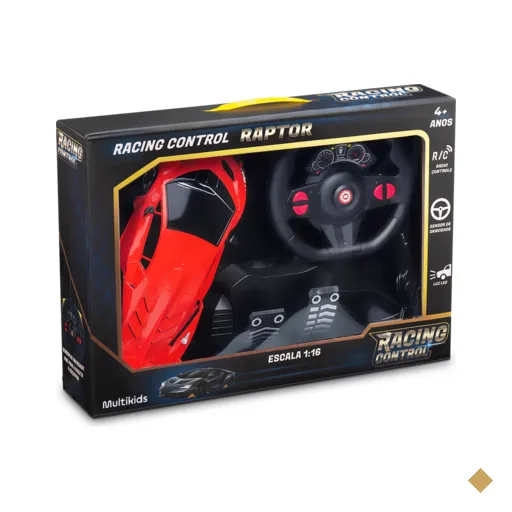 Carrinho Racing Control Raptor Vermelho Multikids - BR1336