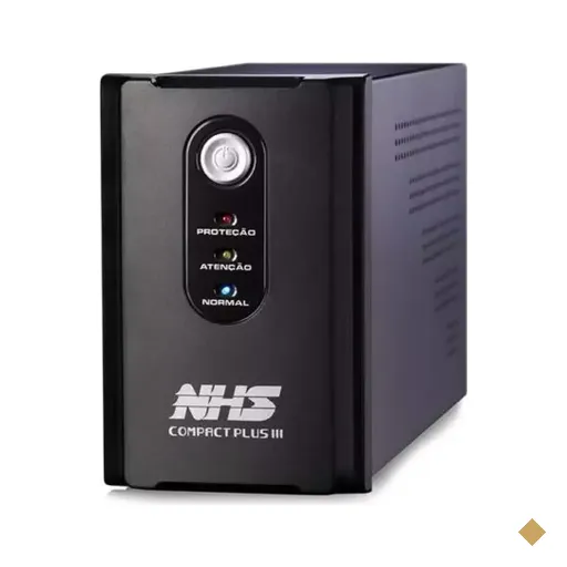 Nobreak NHS Compact Plus III 1200VA 2x7Ah Bivolt Preto