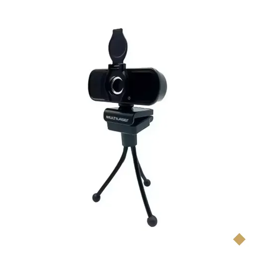 Webcam Multilaser WC055 Full HD 1080p USB c/ Tripé