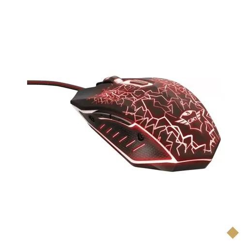 Mouse Trust Gamer GXT 105 IZZA Illuminated Óptico 2400dpi LED Preto USB