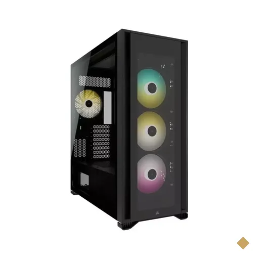 Gabinete Corsair 7000X RGB, Lateral em Vidro Temperado, Full Tower Black