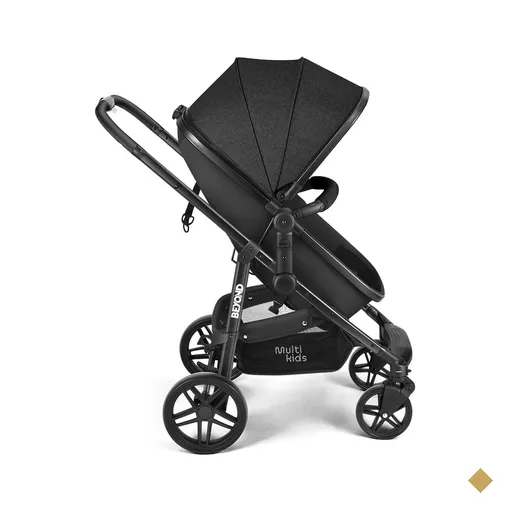Carrinho de bebê Multikids Beyond com berço moíses Preto - BB428OUT…