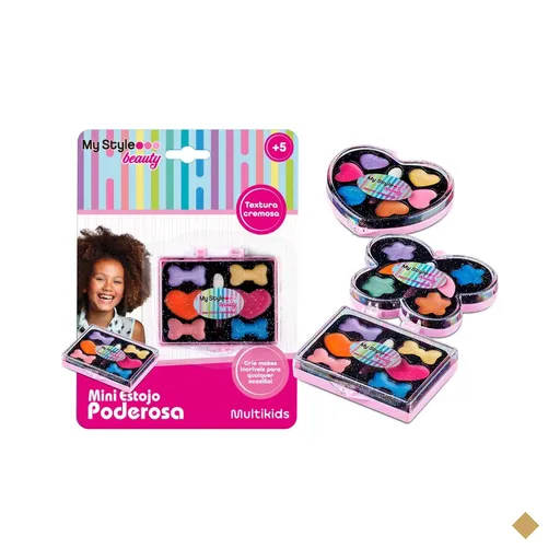 Estojo de Maquiagem Infantil My Style Beauty Mini Estojo Poderosa +5 Anos…