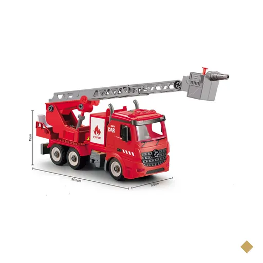 Caminhão de Bombeiro City Machine Com Luz E Som Multikids - BR1786OUT…