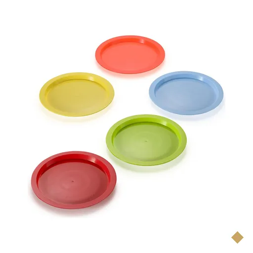 Kit Cinco Pratos Rasos Tossing Around Multikids Baby - BB1073OUT [Reembalado]