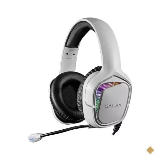 Headset GALAX Sonar-04 White LED RGB SNR-04W 7.1 Virtual Surround USB - Branco