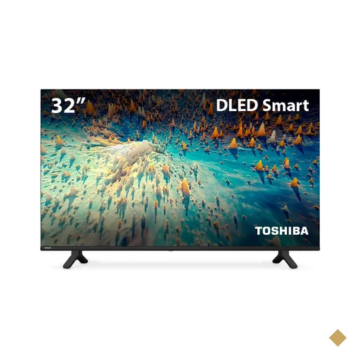 Smart Tela DLED 32'' HD Toshiba 32V35KB VIDAA 2 HDMI 2 USB Wi-Fi - TB007OUT…