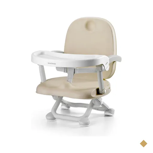Cadeira de alimentação para Bebê Multikids até 15kg portátil Cinza-…