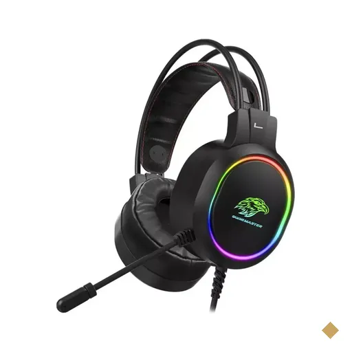 Headset K-Mex Gamer AR43 7.1 Surround LED RGB USB - Preto