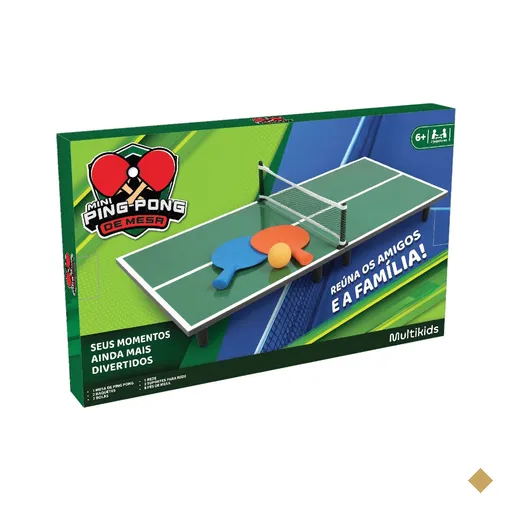 Jogo Mini Ping Pong de Mesa Multikids - BR2071