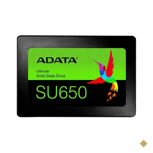 SSD ADATA SU650 480GB 2.5″ SATA III 6Gb/s, 3D NAND, Leitura 500MB/s…