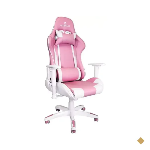 Cadeira Gamer Bluecase Titanium Rosa/Branco