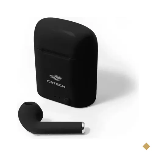 Fone de ouvido C3Tech Intra Auricular Bluetooth 5.0 c/ Microfone EP-TWS-20WH -…